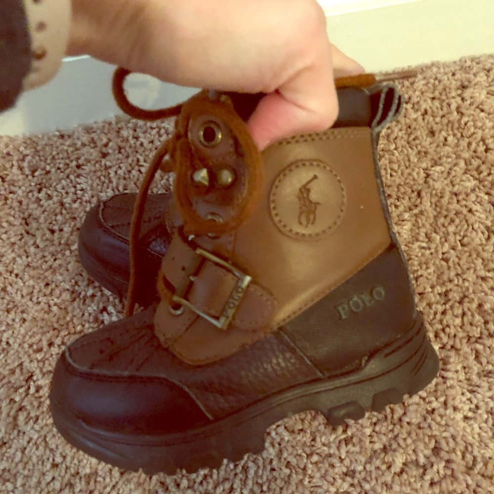Toddle boy size 7 Ralph Lauren polo boots
